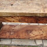 Old elm workbench, elm magnifying glass and oak. Renovated and pampered. 190cm.