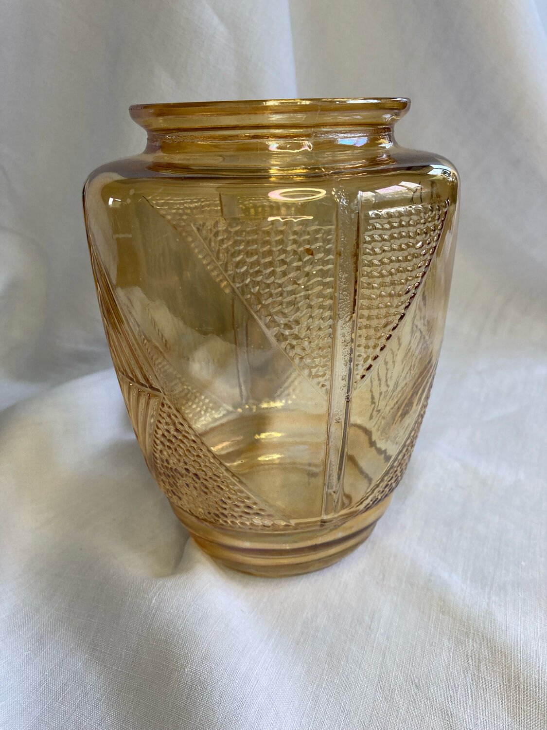Glass art deco vase