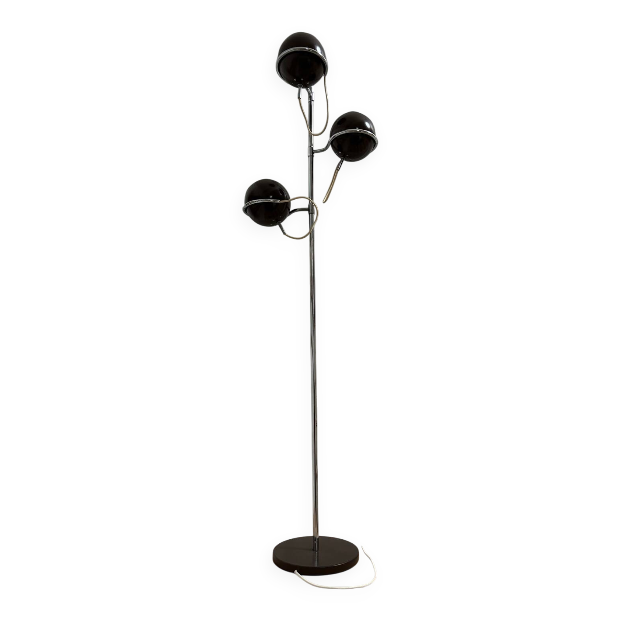 Chrome floor lamp Monix 3 vintage balls 1970