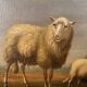 Arthur de waerhert (1881-1944). "sheep", pair of oils on panel.