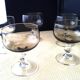 5 Vintage smoked glass coupes from the 1970s