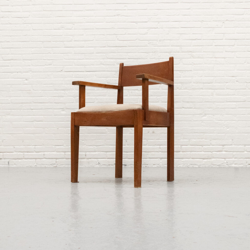 Chaise d'école Art déco néerlandaise de La Haye