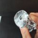 Bayel crystal vase – floral pattern – French glassware