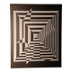 Sérigraphie vintage Victor Vasarely circa 1970,op art