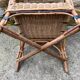 Fauteuil en rotin enfant vintage