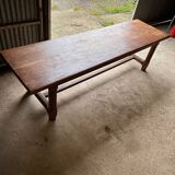 Large oak farm table