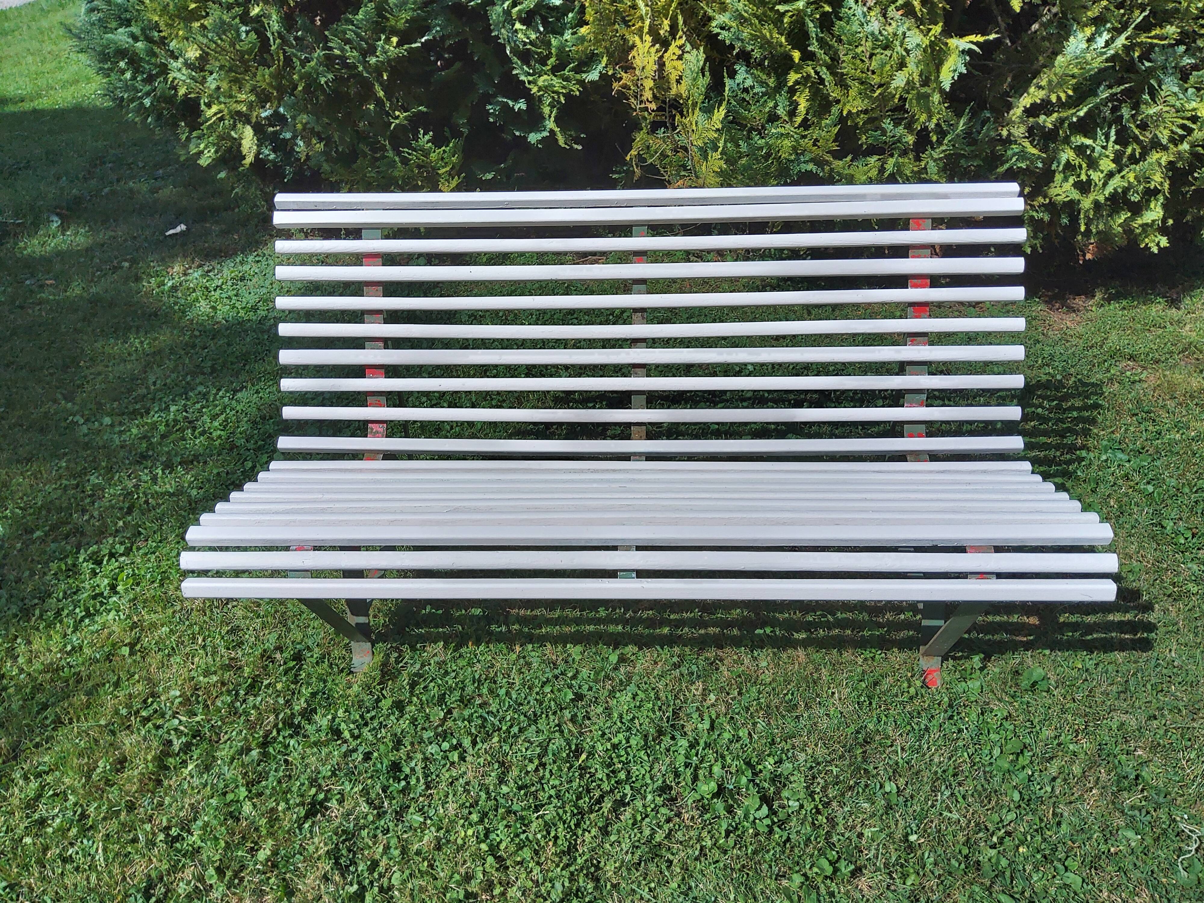 Antique garden bench