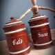Trio pots kitchen brown