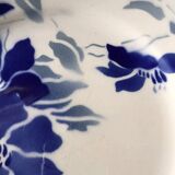 Set of 4 Longchamp Terre de fer plates with flower decoration