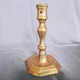 Bougeoir  bronze doré à binet percé XVII siècle