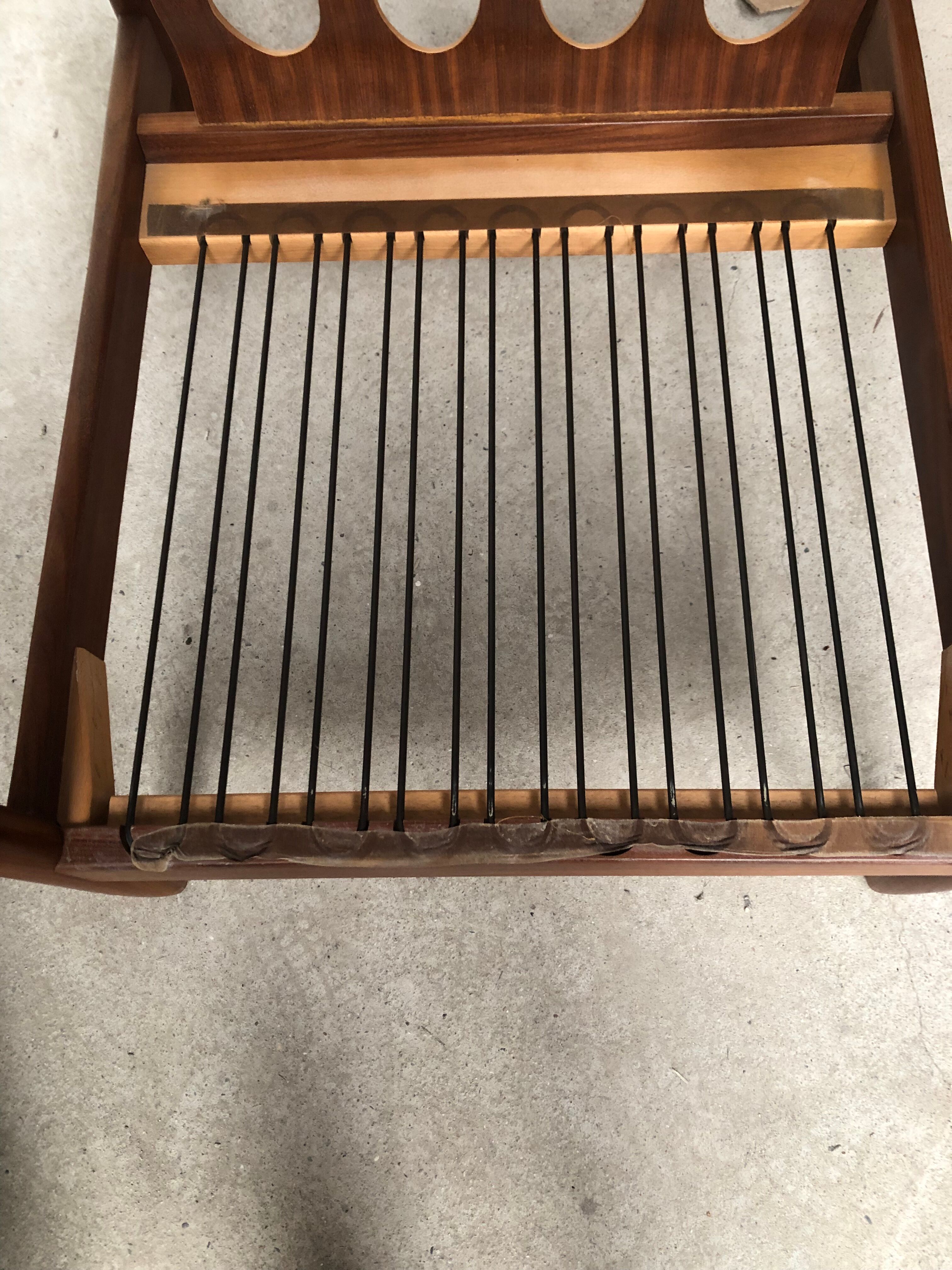Fauteuils scandinaves cuir et teck années 60/70