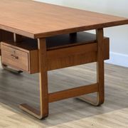 Jørgen Clausen for Brande Møbelfabrik – Large Danish Executive Desk, 1950s