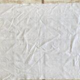 Set of 10 antique hand-embroidered "DM" napkins - Linen threads - 72x86 cm