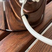 Brumbury table lamp in chrome and white by Luigi Massoni for Guzzini 1970