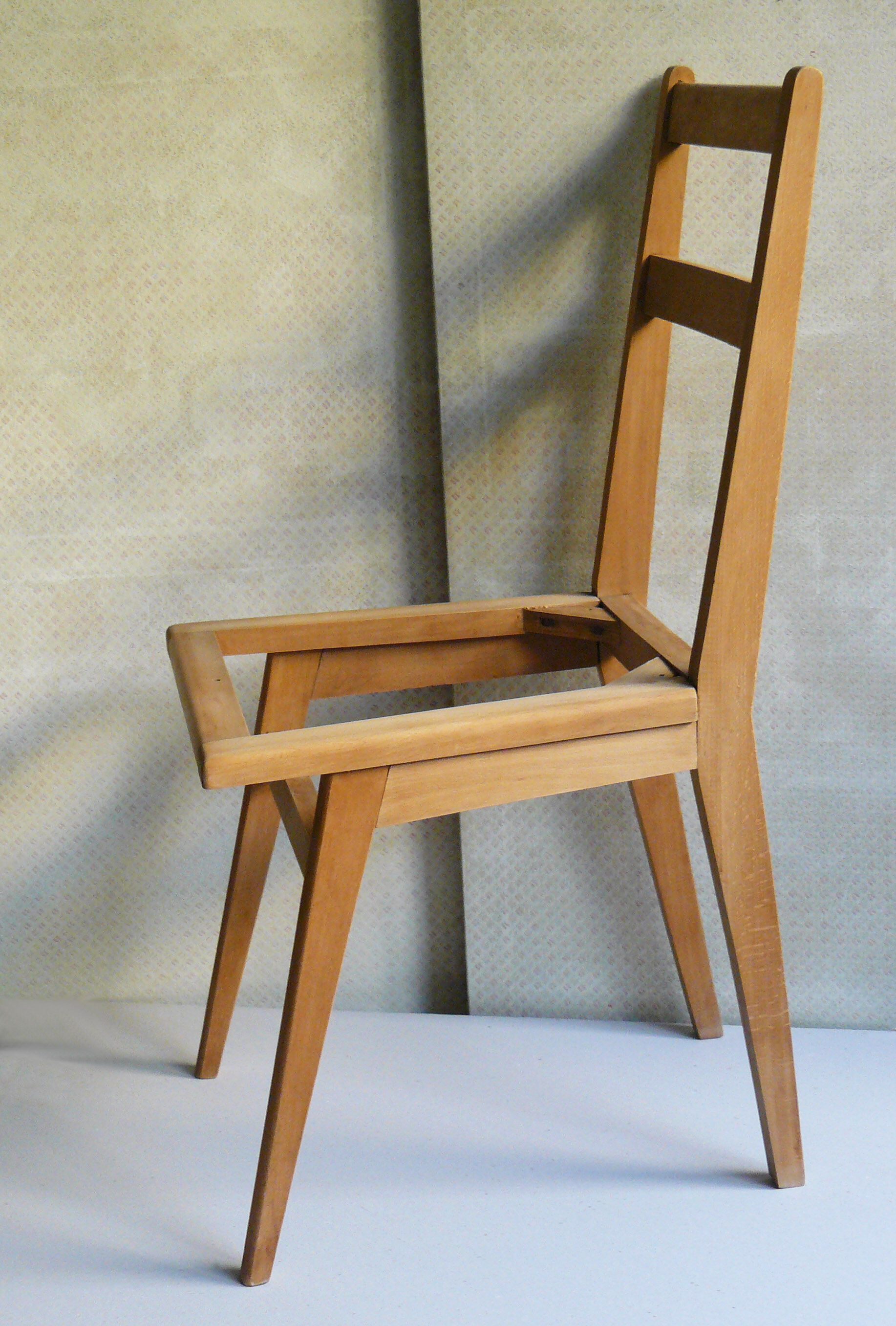 Pair of chairs 50-60 to upholster and skate