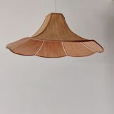 Vintage woven wicker lampshade