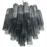 Lustre en verre de murano gris « tronchi » d60