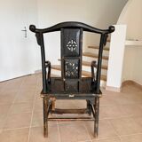 Elm wood armchair China 1900