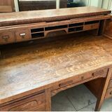 Secret desk "ro l-top", in solid oak, 1910-1920