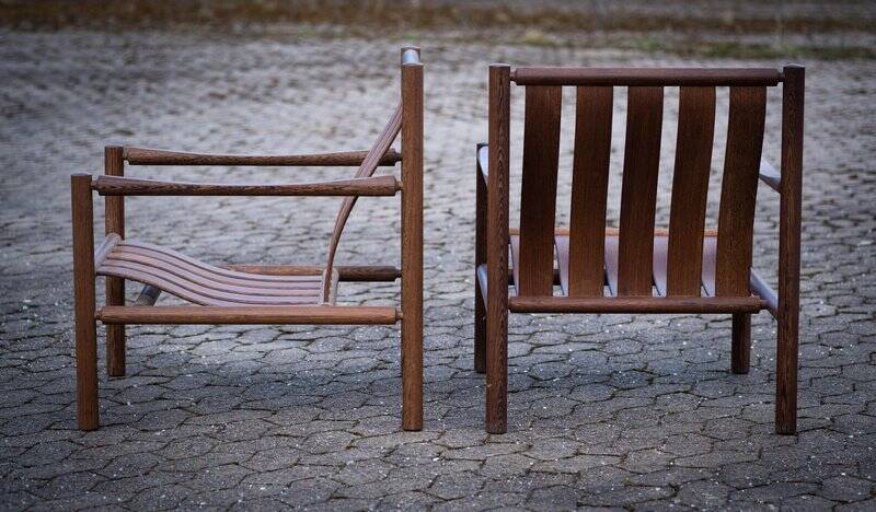 Fauteuils en Wengé par Jørn Nilson, Danemark, 1966, Set de 2