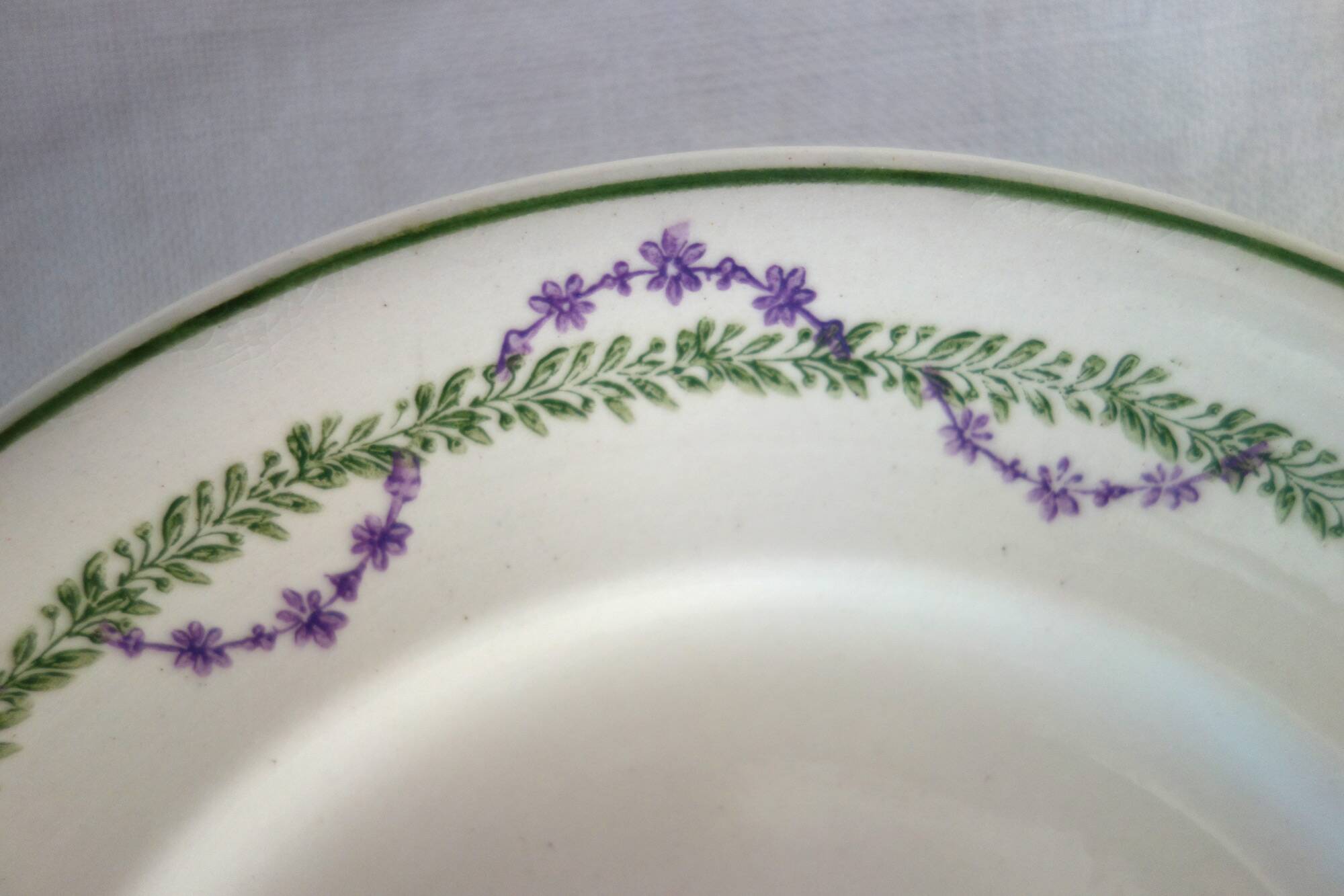 10 dessert plates Longwy model Loridan circa 1900