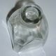 Modern square glass carafe