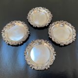 Set of 4 antique silver cups