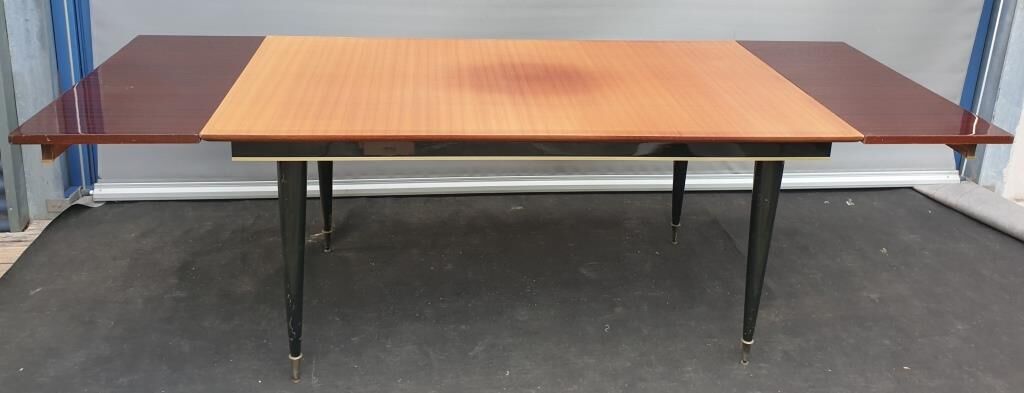 Black teak table 1960s
