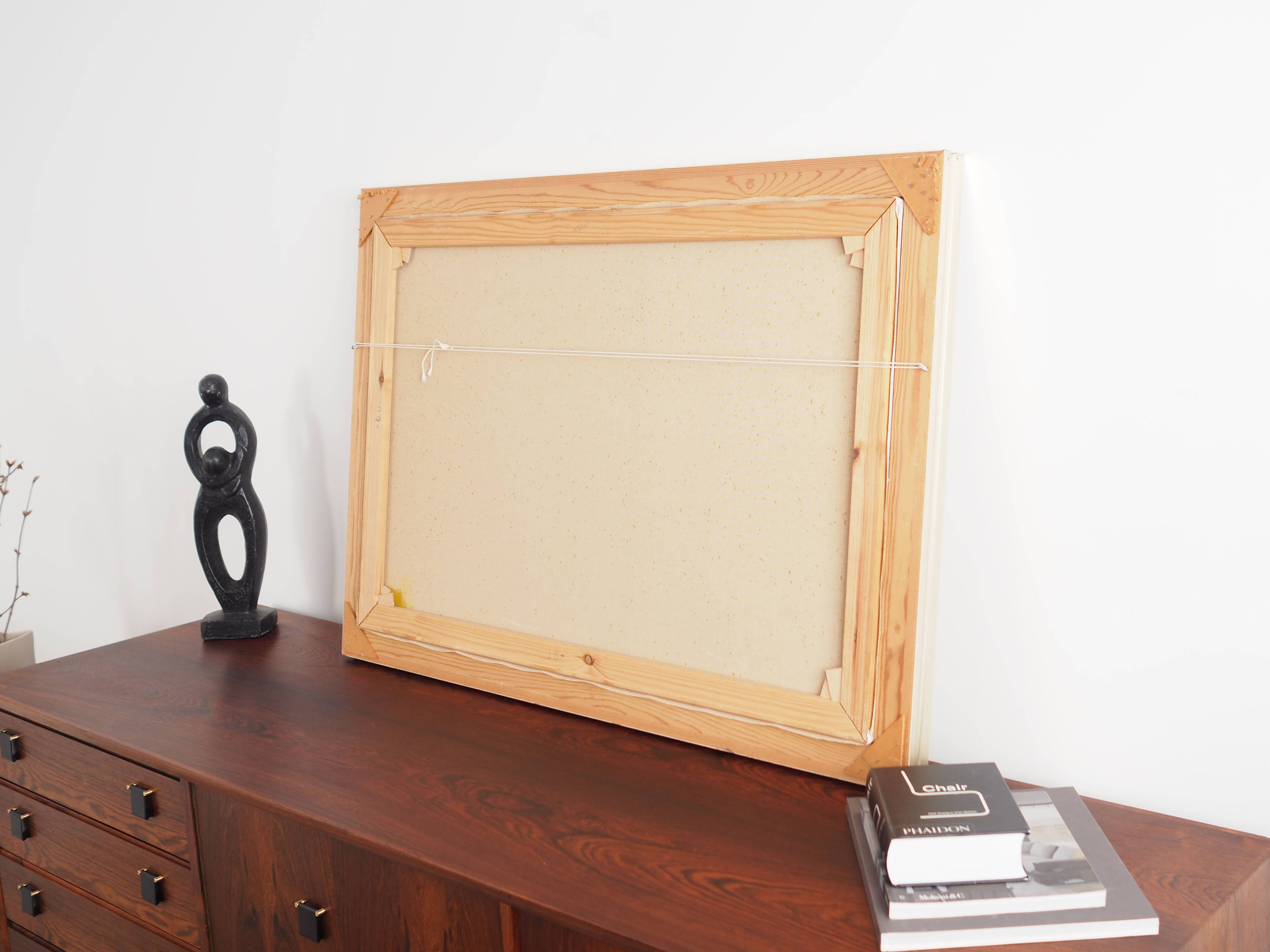 Painting „The Road to the Lake”, Danish design, 1980s, by Karin Hermansen