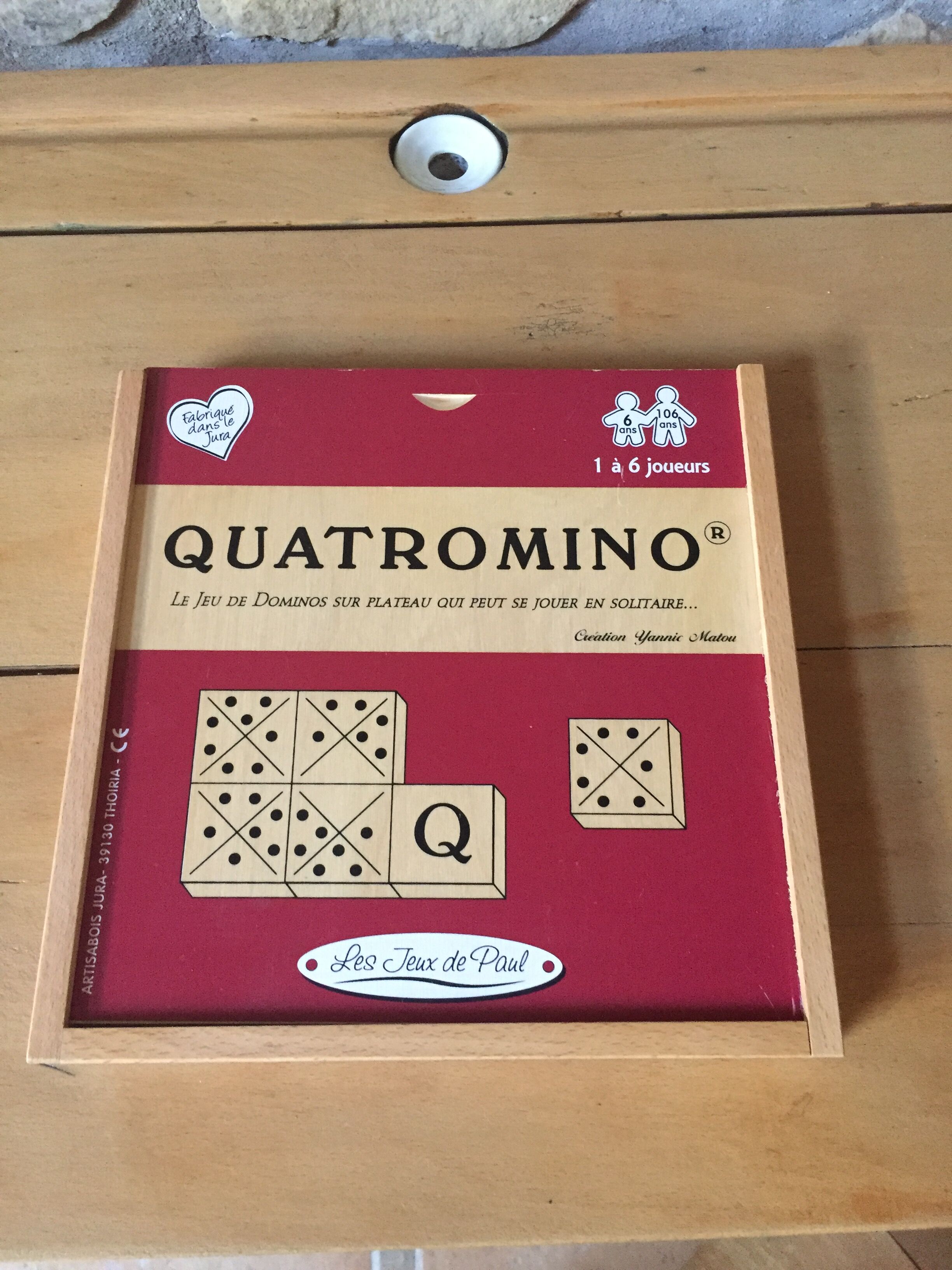 All-wood Quatromino game