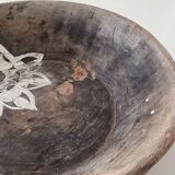Ancien parat / plateau Indien en bois.