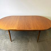 G Plan Fresco Mid Century Teak Extending Oval Dining Table Late 1960s 1970s