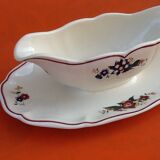 Saucière sur dormant Faïence de Sarreguemines France