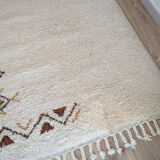 Ancien tapis Beni Ouarain tissé main 180 x 125 cm