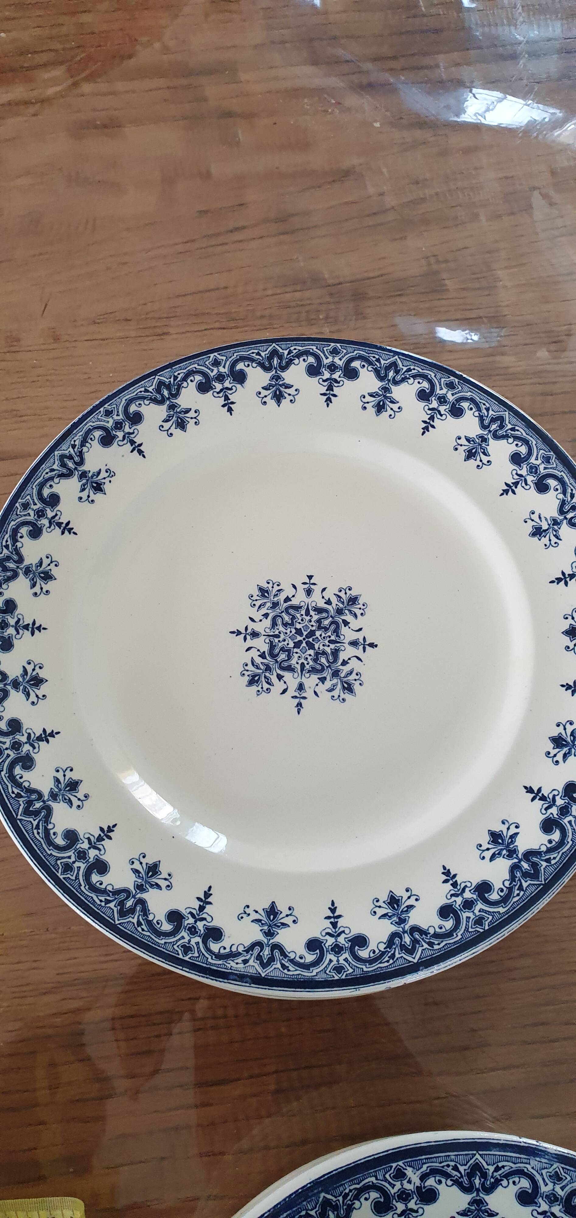19th century Rouen earthenware plate