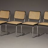 S32 Dining Chairs by Marcel Breuer for Thonet. 1980s. Set of 4