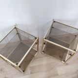 Belgo chrom side tables from the 70s