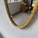 Pair of oval mirrors 1900 gilded stucco