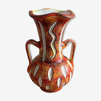 Vase with handles