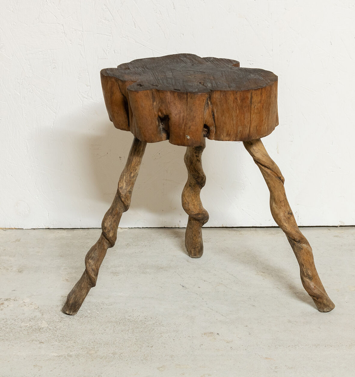 Tripod wooden stool
