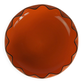 Bol en verre « Tango » de style Art déco, couleur orange bohémien, créé par Michael Powolny pour Loetz, 1914