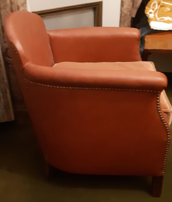 1950 leather armchair