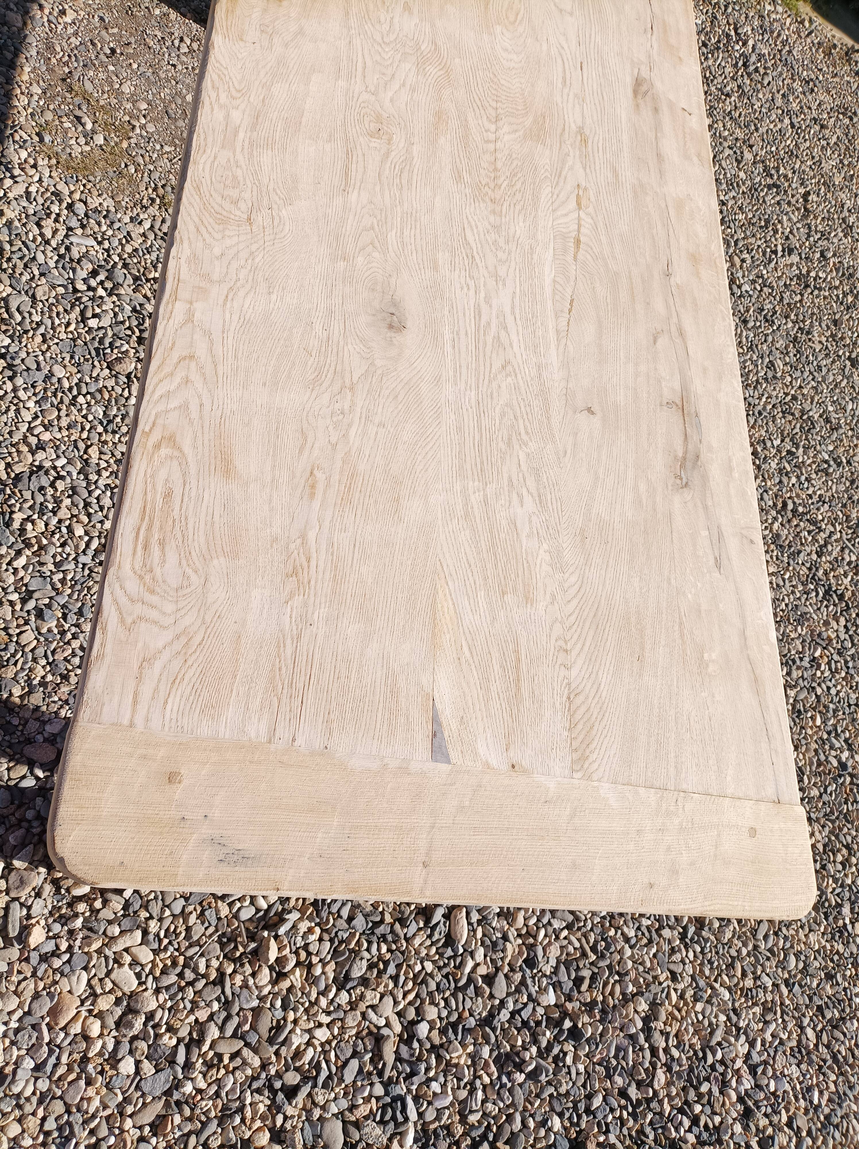 Old solid oak farmhouse table