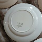 8 antique dessert plates from Digoin and Sarreguemines