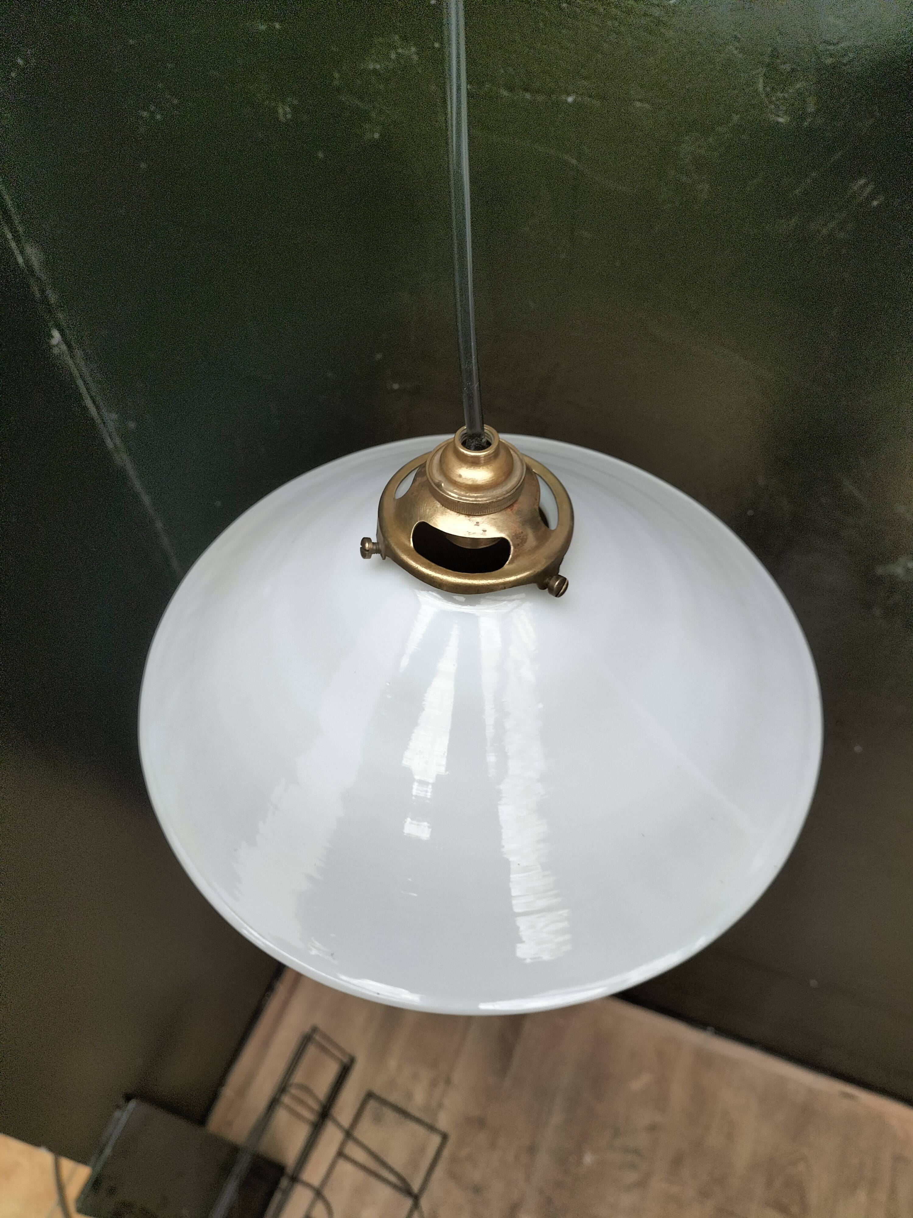 Opaline cone pendants