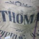 Burlap sack flour from Minoterie Thomas Bretagne France