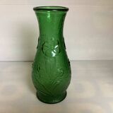 Thick moulded glass vase Constantin Italy