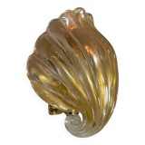 Venetian Wall Lamp in Gilded Murano Glass Circa 1980