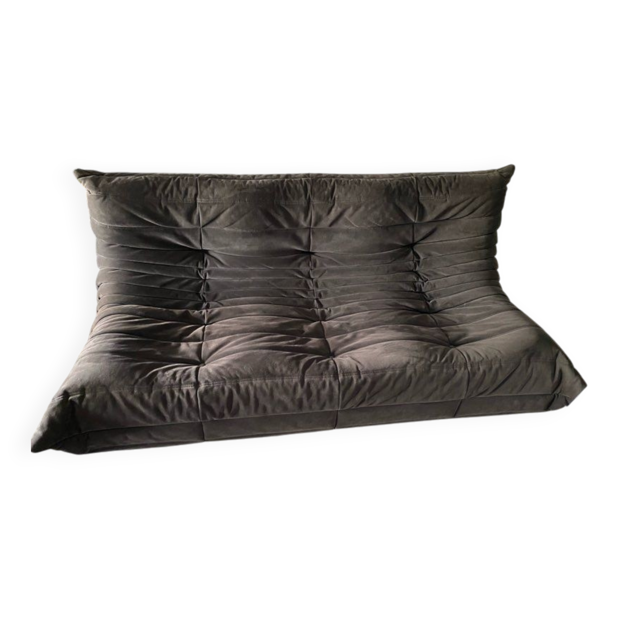 Togo alcantara 3-seater sofa in excellent condition by Ligne Roset.