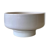 White ceramic pot and saucer ⌀ 20 cm